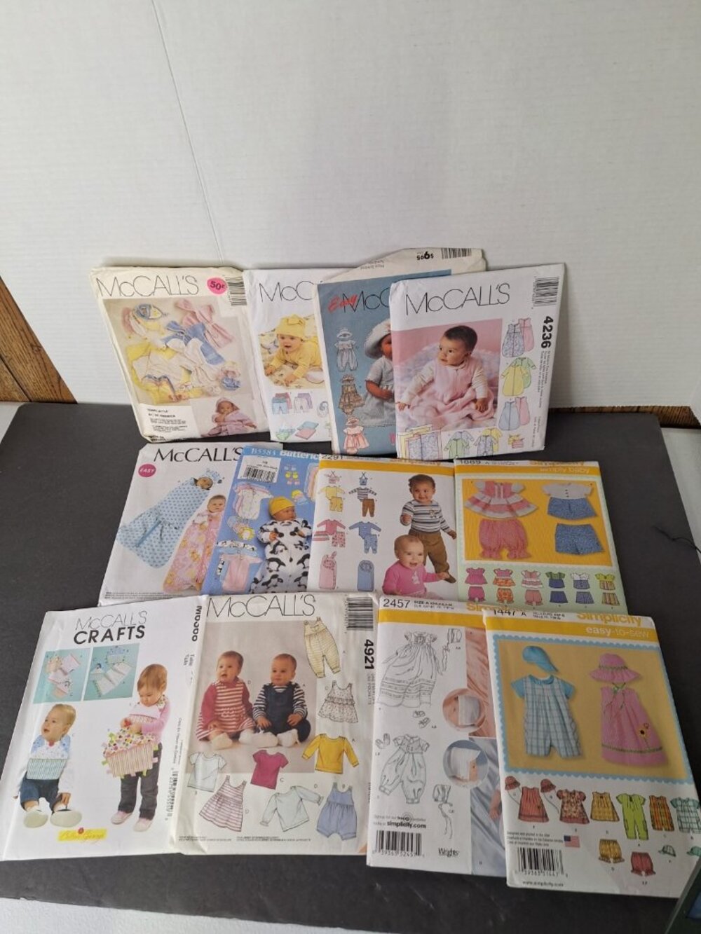 Assorted Lot/12  Vintage  Simplicity, MC Call's Infant Toddler cut Patterns+++